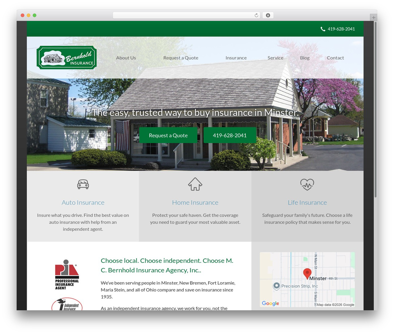 SB3 theme WordPress - mcbernholdinsurance.com