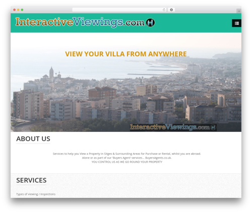 Theme WordPress One Pager - interactiveviewings.com