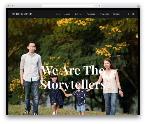 Uncode WordPress wedding theme - the-chapter.com