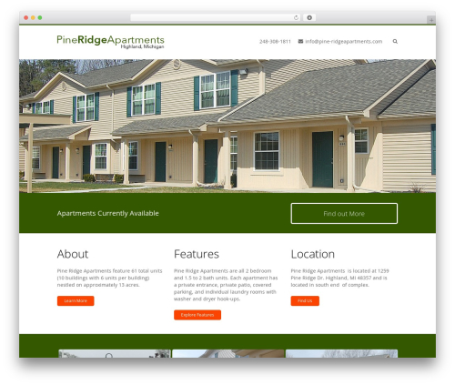 WordPress theme 3clicks Theme - pine-ridgeapartments.com