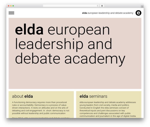 WordPress theme Elda - eldacademy.org