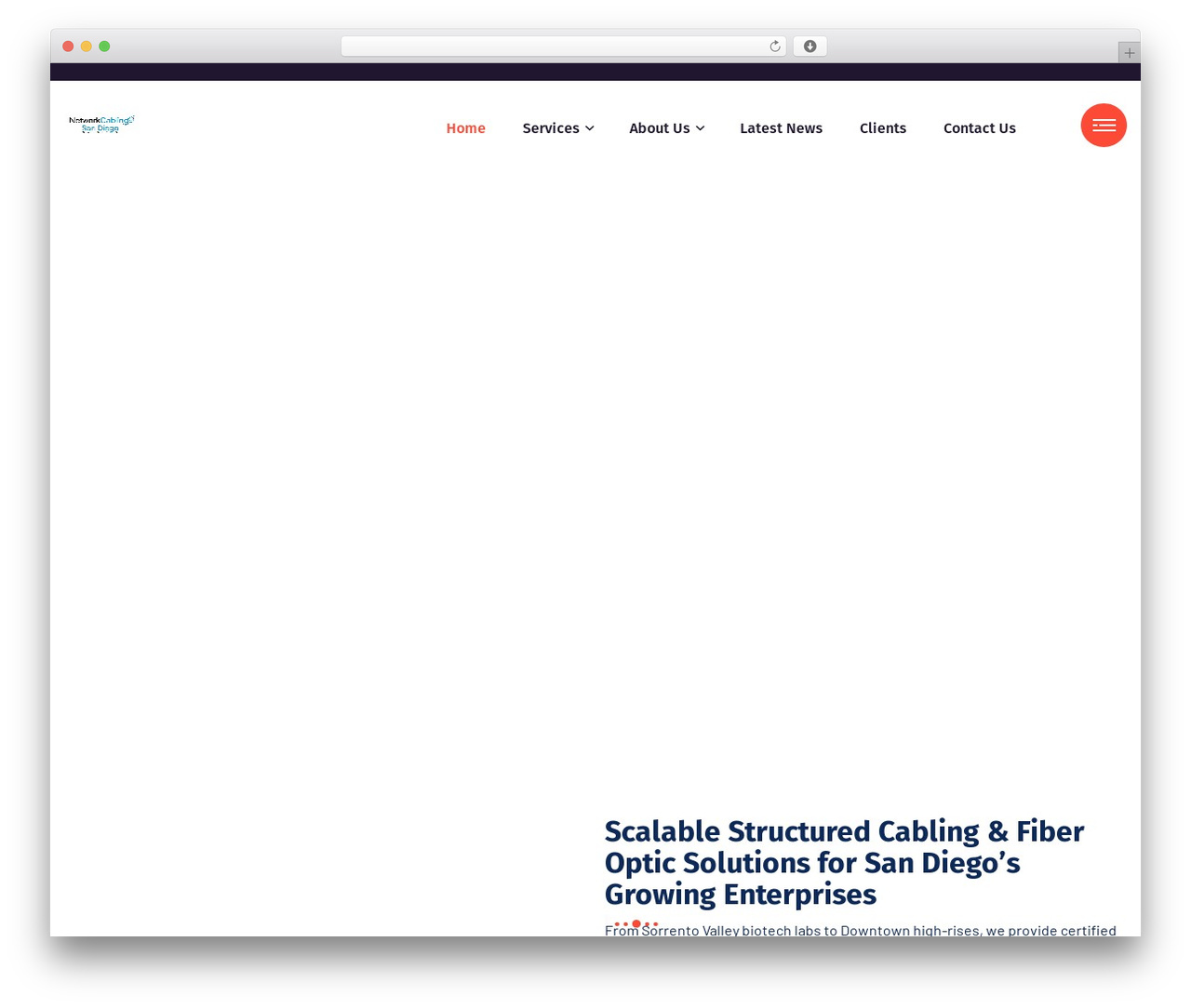 WordPress theme Envolve - sandiego-cabling.com