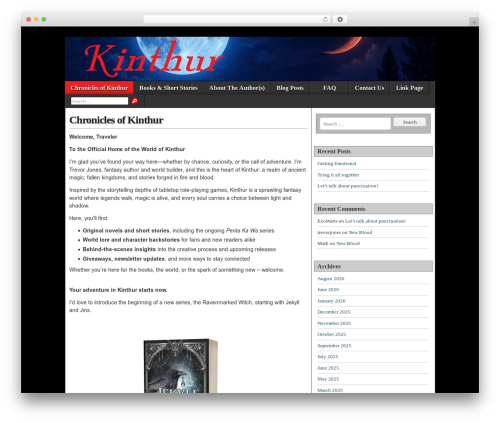 Asteroid theme WordPress - kinthur.com