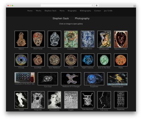 Blacksilver WordPress theme - stephensack.com
