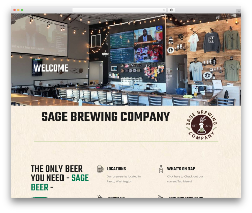 Brewski restaurant WordPress plugin - sagebrewing.beer