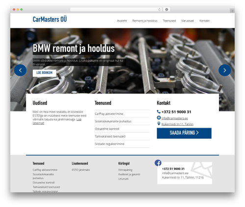 Carmasters theme WordPress - carmasters.ee