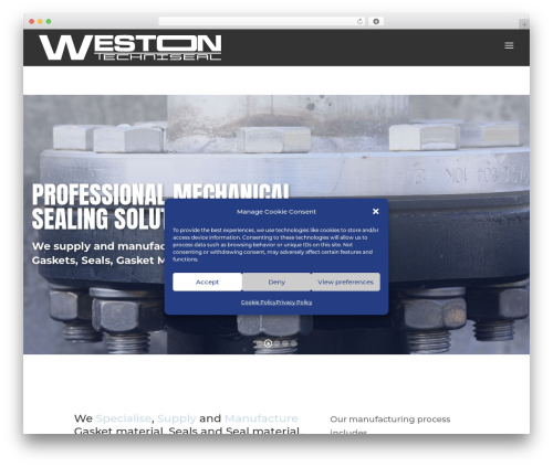 Divi theme WordPress - techniseal.co.za