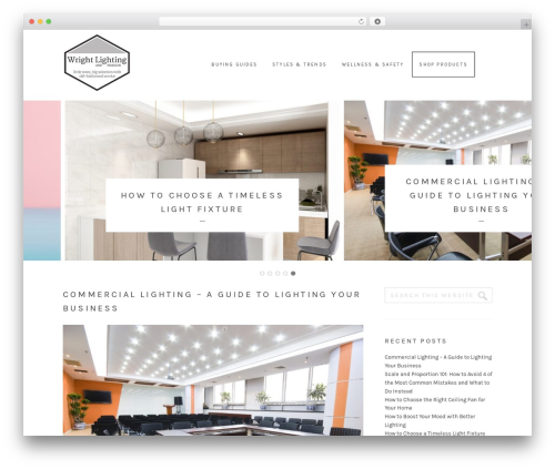 Genesis WordPress theme - wrightlightingblog.com