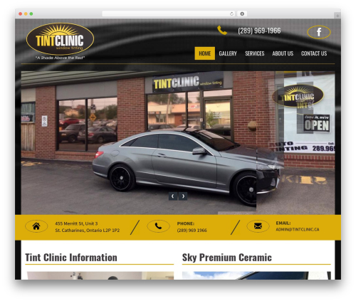 Laurel WordPress theme - tintclinic.ca