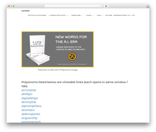 Speaker Theme WordPress theme design - polyonom.com