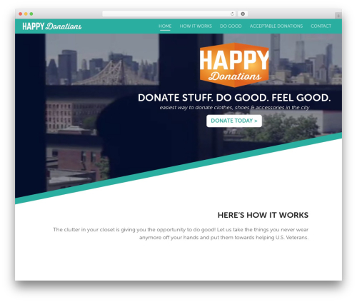 Theme WordPress Angle - happydonations.org