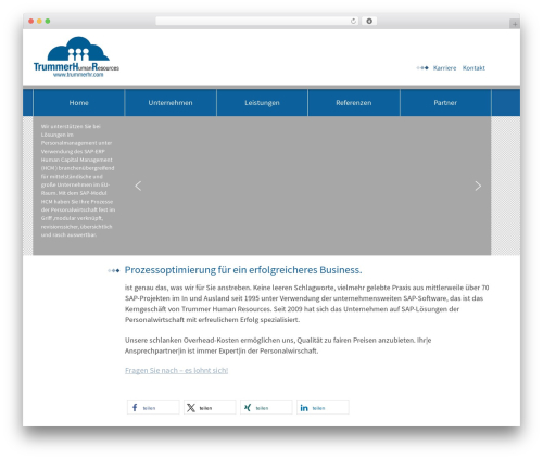 Trummer Wordpress Theme WordPress theme - trummerhr.com