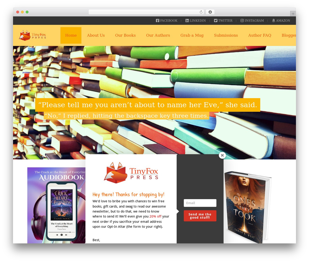 WordPress theme Aurum - tinyfoxpress.com