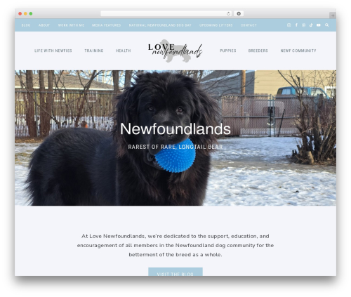 WordPress theme Clover - lovenewfoundlands.com