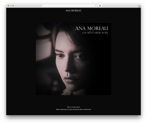 WordPress website theme Borano - anamoreau.com