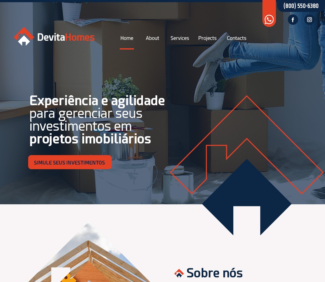 WP theme DevitaHomes by A Gente Cria