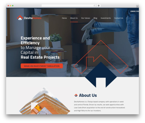 DevitaHomes top WordPress theme - devitahomes.com