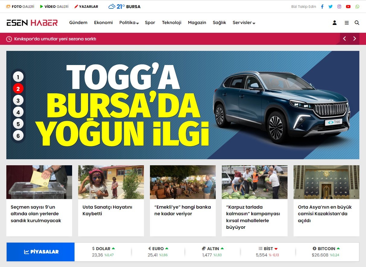 EsenHaber WordPress theme
