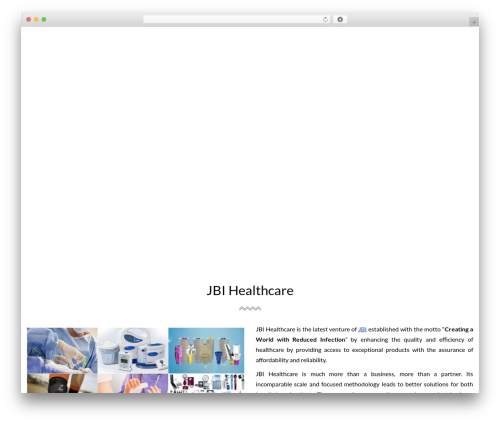 Hind WordPress theme - jbihealthcare.com