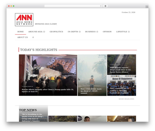 NewsPlus newspaper WordPress theme - asianews.network