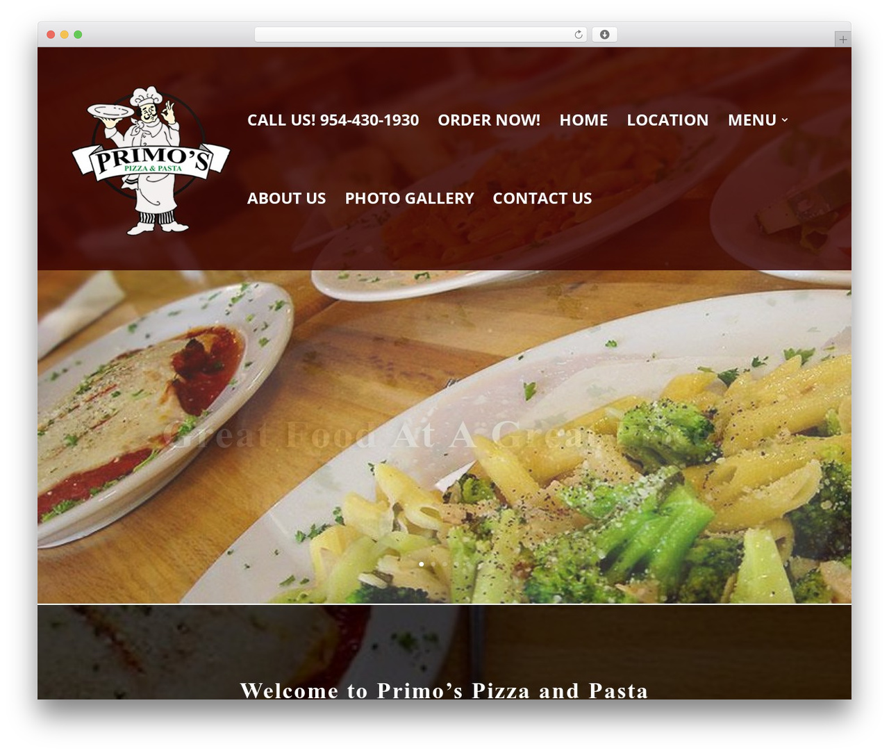Theme WordPress Divi - primospizzaandpasta.com Theme WordPress Divi - primospizzaandpasta.com