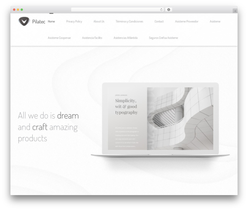 Verso theme WordPress - pilatec.com