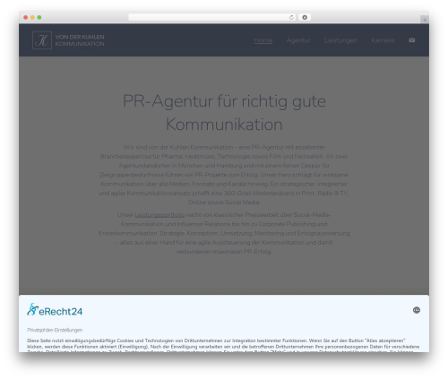 WordPress theme Consultancy - vonderkuhlen.de