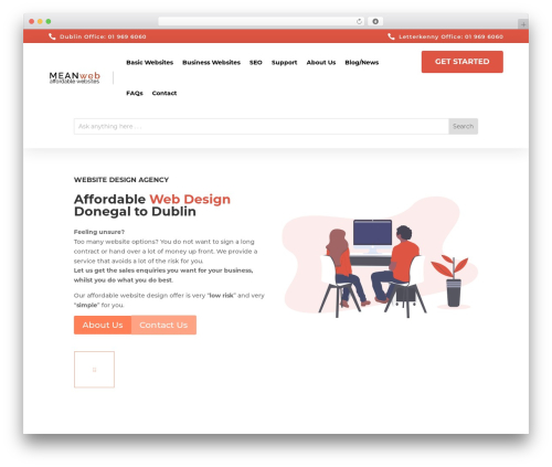 WordPress theme Divi - meanweb.ie