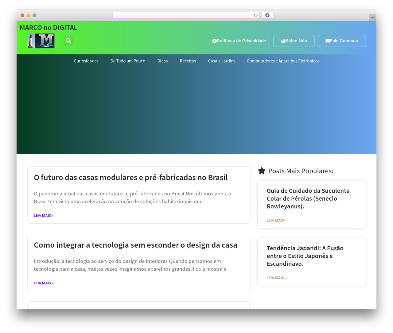 WordPress theme UberFlow - marconodigital.com