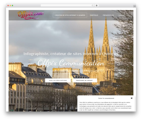 Borderland WordPress website theme - offpix.com