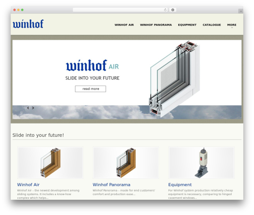 cherry WordPress theme design - winhof.com