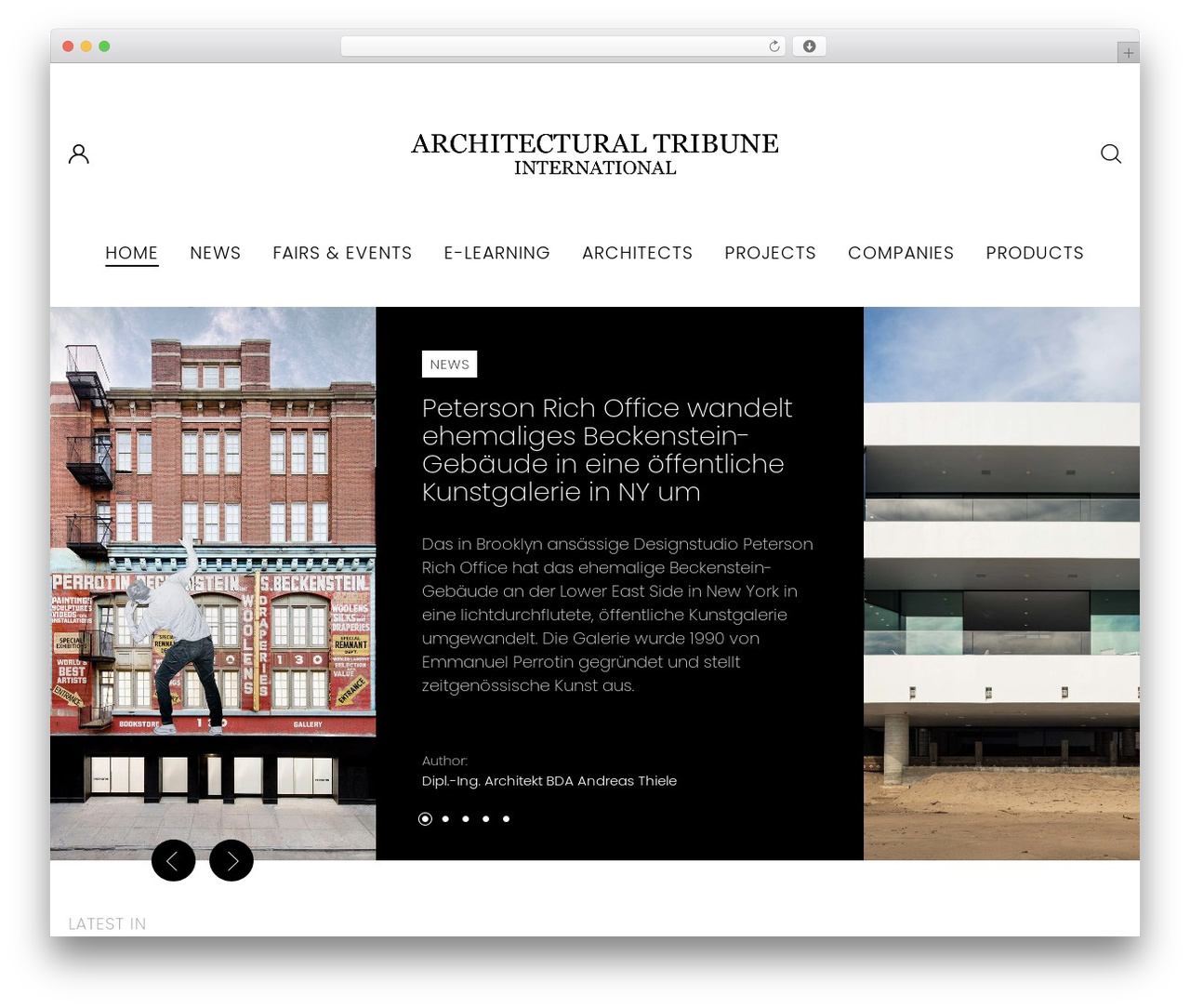 WordPress theme ati - architectural-tribune.com