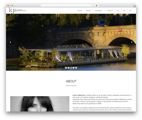 WordPress theme Attractor Theme - kjs-architecture.com