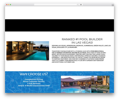 Bassein premium WordPress theme - stevebreckpools.com