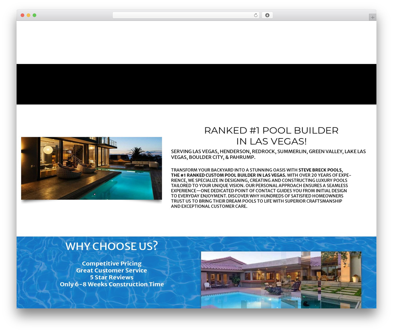 Bassein premium WordPress theme - stevebreckpools.com