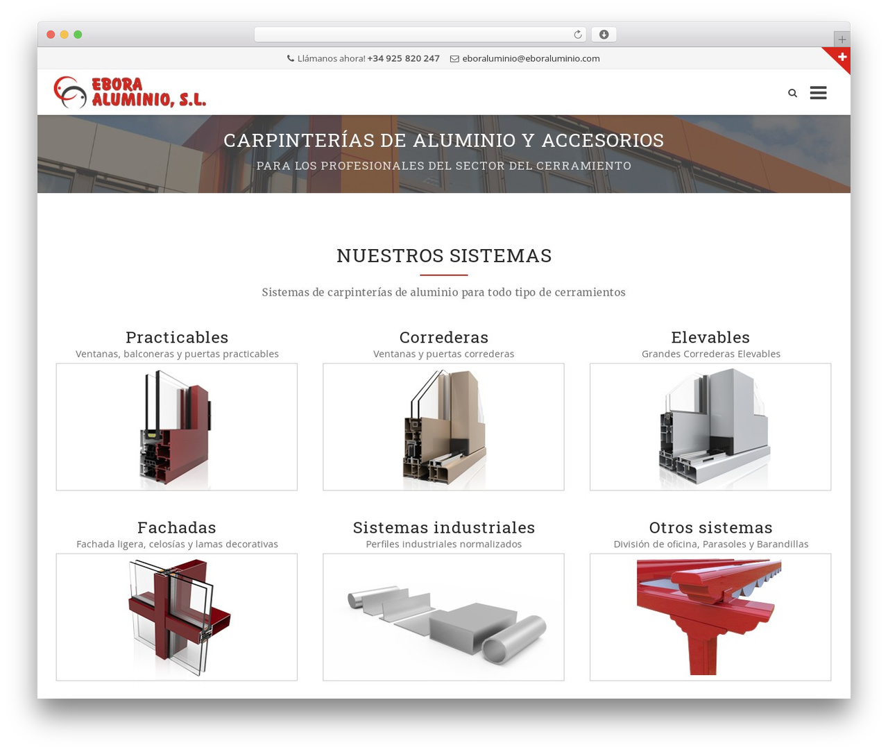 Howes theme WordPress - eboraluminio.com