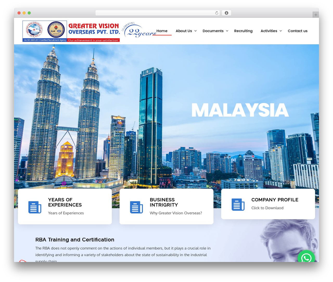 Setech WordPress theme - greatervisionoverseas.com