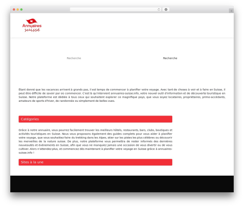 WordPress website theme generic-site - annuaires-suisse.info