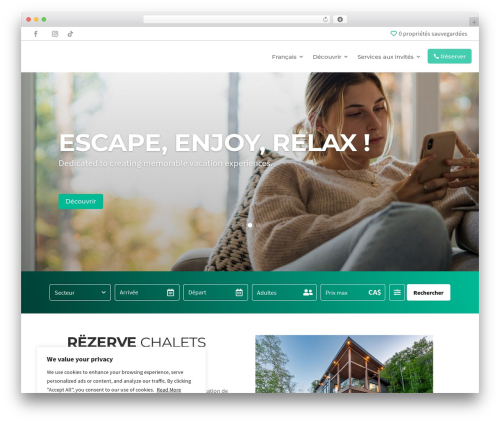 Divi WordPress theme - rezerve.ca