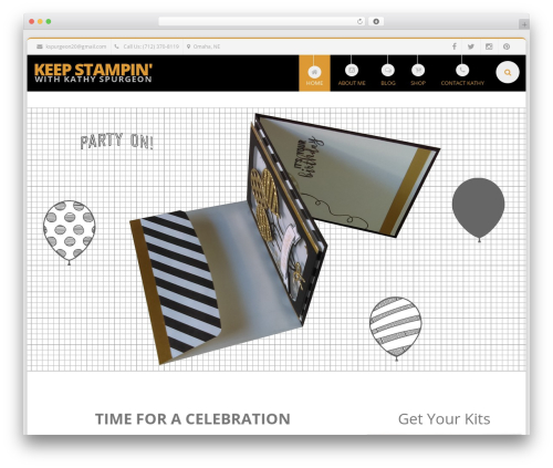 EXCEPTION WordPress theme design - keepstampin.com