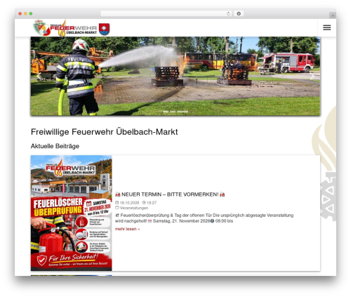IZE Fire WordPress theme - ff-uebelbach.at