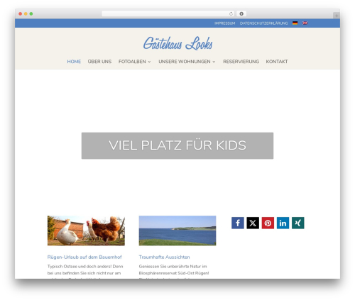 Theme WordPress Divi - ruegen-looks.de
