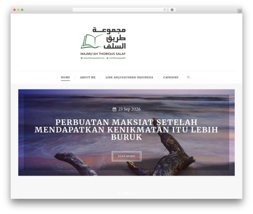 WordPress theme Simple Article (webmaster.salafymedia.com) - thoriqussalaf.com