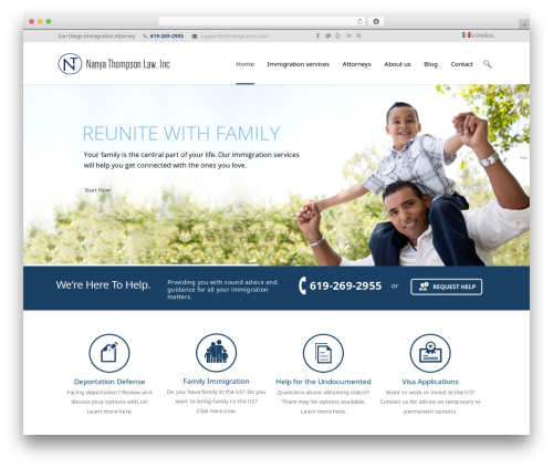 WordPress theme Smartbox - ntimmigration.com