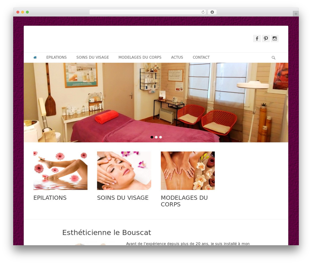 Catch Base WordPress theme design - estheticienne-bouscat.com