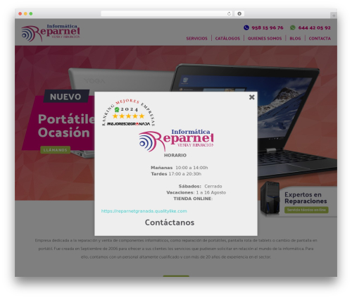 Reparnet Theme WordPress theme - reparnet.es