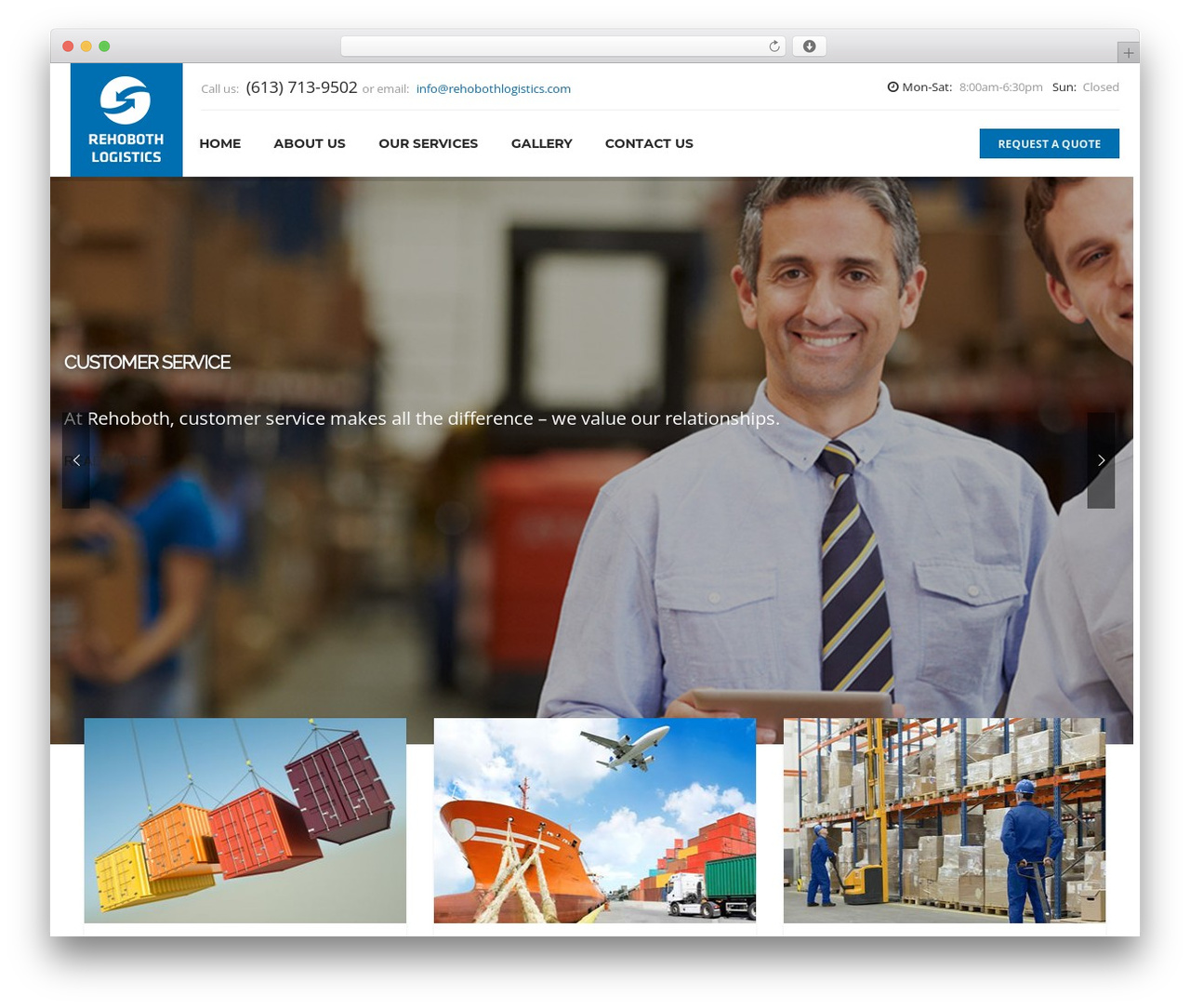 Theme WordPress FastEx - rehobothlogistics.com