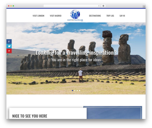 Traveller WordPress theme - iamthetraveller.com
