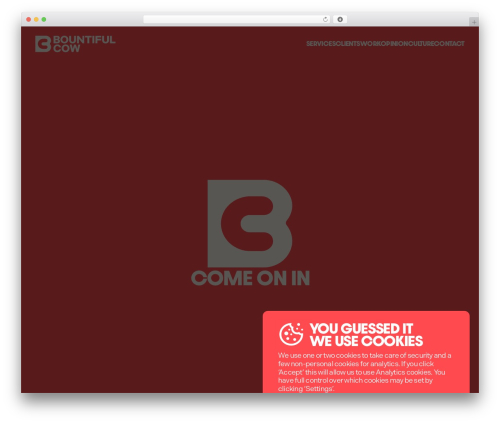 WordPress theme Sentronics - bountifulcow.com
