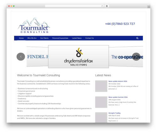 CB WordPress theme - tourmaletconsulting.com